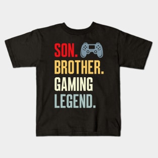 Son Brother Gaming Legend Kids T-Shirt